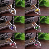 Wholesale Real Dried Flower Clear Mini Glass Bottle Vial Cork Necklace Brown Cord, Adjustable Length (sold by 6 pack or dozen)